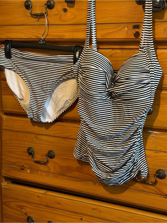 bond-eye Other - Bond-eye Australia size 6 Blue & White Striped Two-Piece Swimsuit